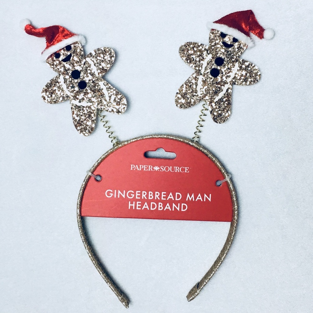 🎁 Paper Source Gingerbread Christmas Headband, NEW